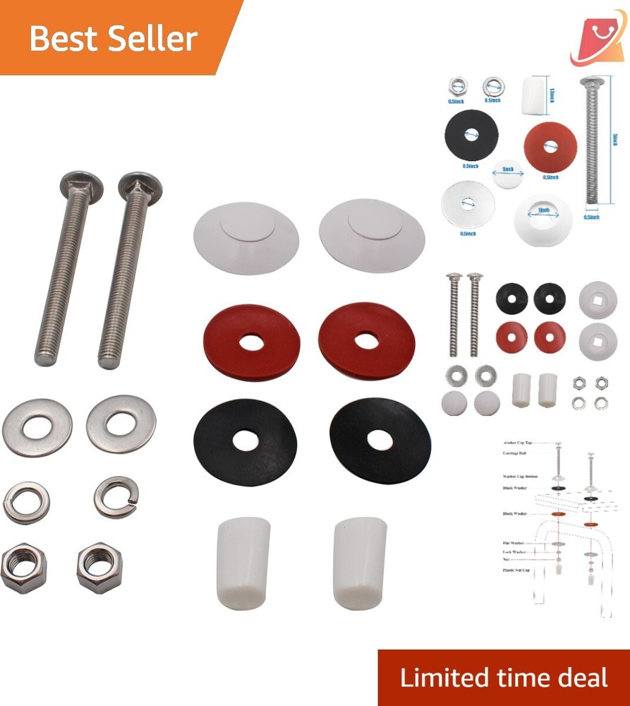 Diving Board Mounting Kit White 2-Hole Hardware Easy Install Durable Replacement