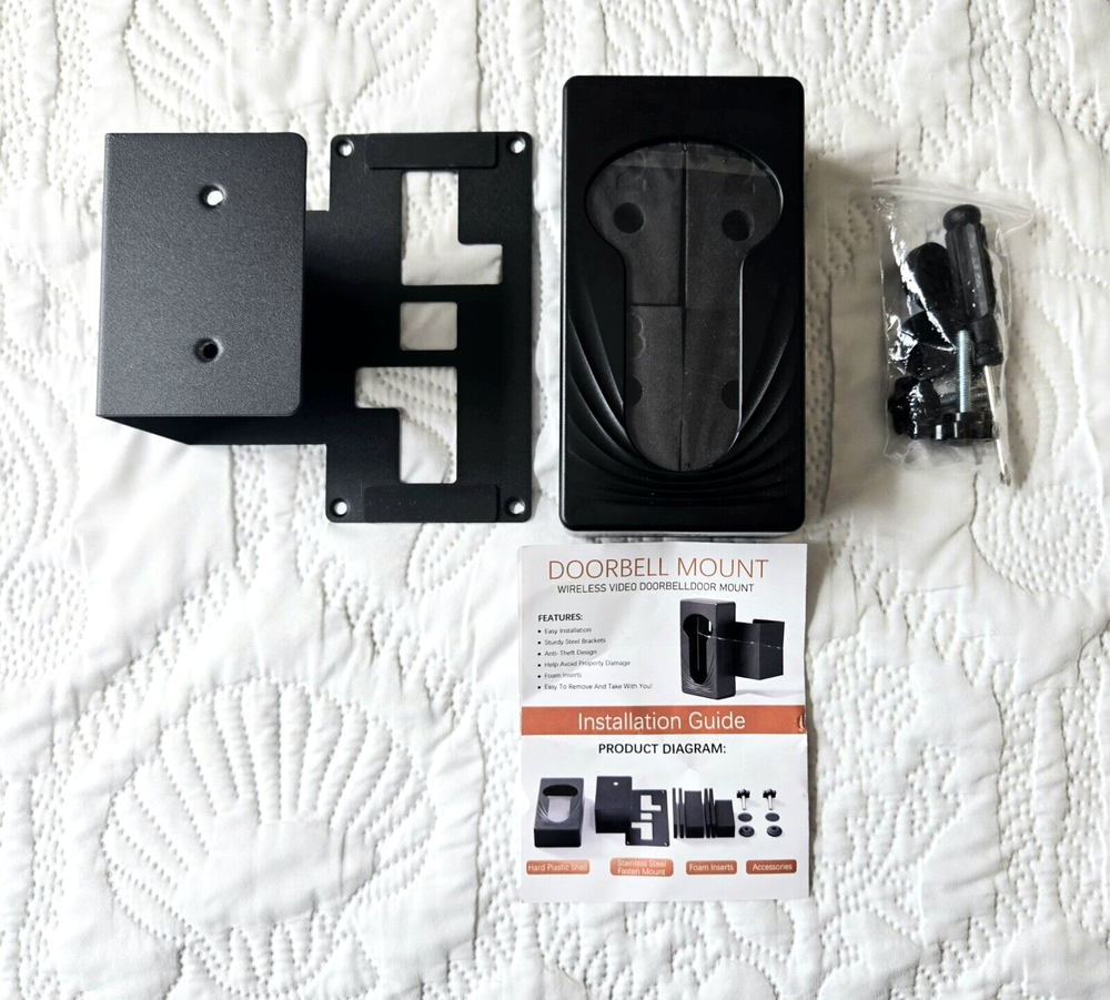 Trushome Adjustable No-Drill Mounting Bracket for RING Video Doorbells