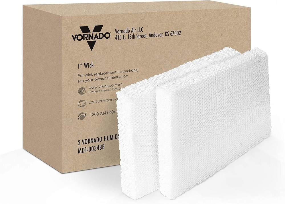Genuine 1-Inch Replacement Humidifier Wick - 2-Pack for Optimal Performance
