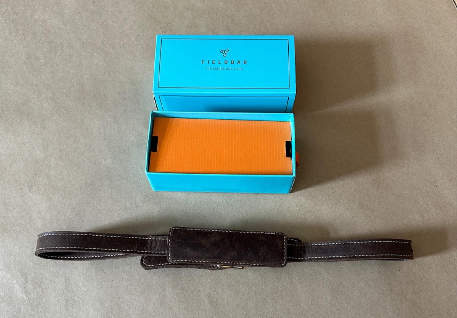 Genuine FIELDBAR Drinks Box Adjustable Leather Sling Carrying Strap