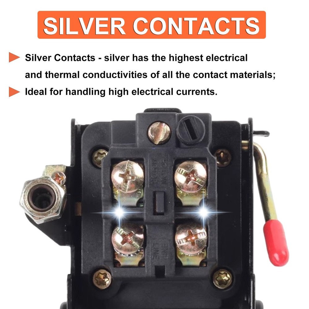 Pressure Switch Manifold Regulator Gauges Air Compressor Pressure Switch Control