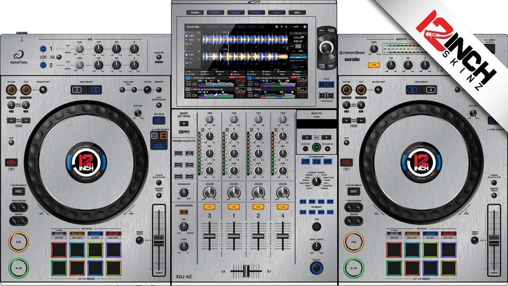 AlphaTheta XDJ-AZ Skin - Brushed Silver