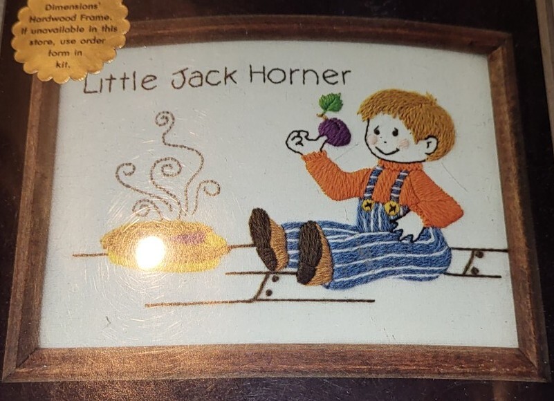 Dimensions Little Jack Horner 6004 Crewel Kit 5 x 7