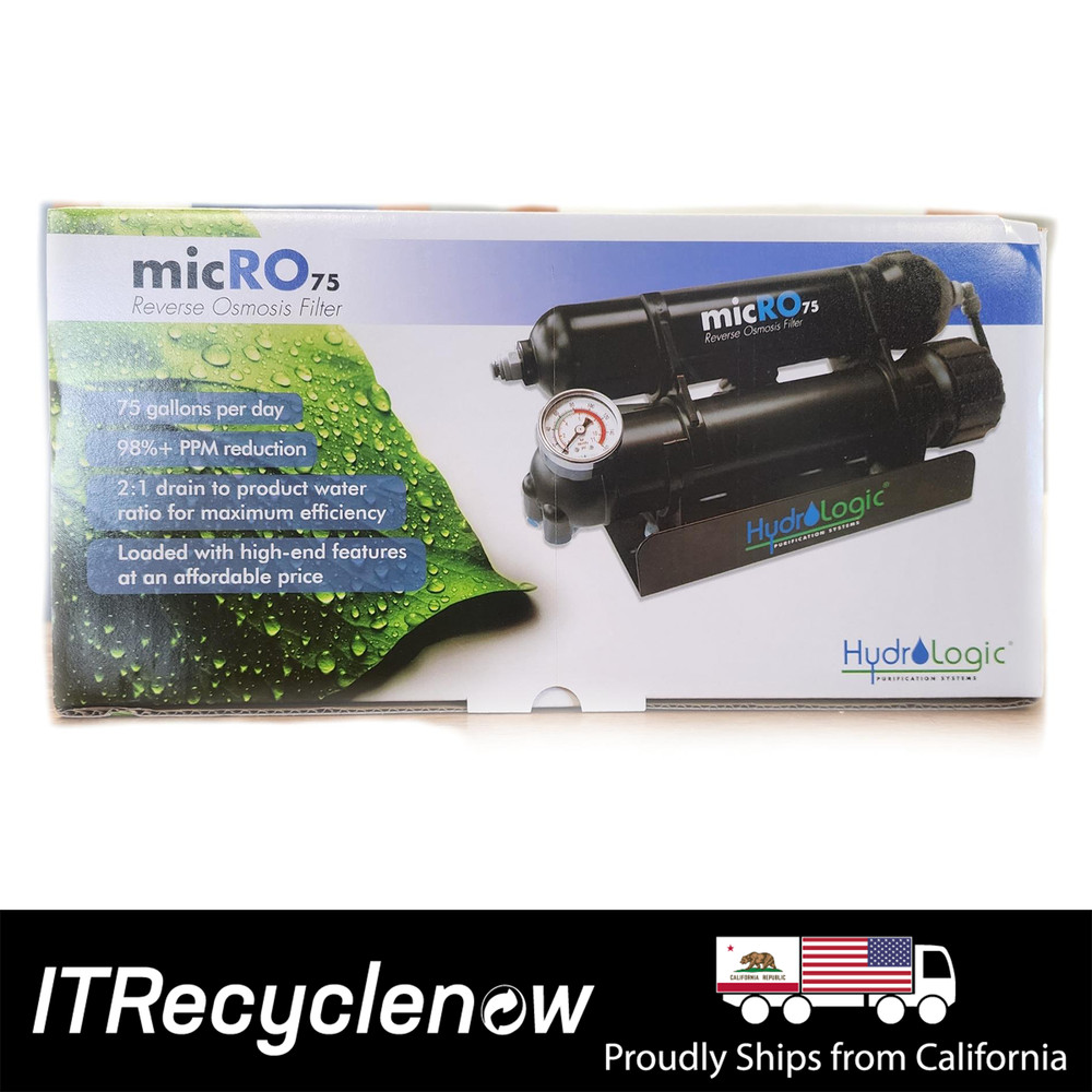 New Hydrologic MicRO 75 Reverse Osmosis Filter 75 GPD 98%+ PPM Reduction