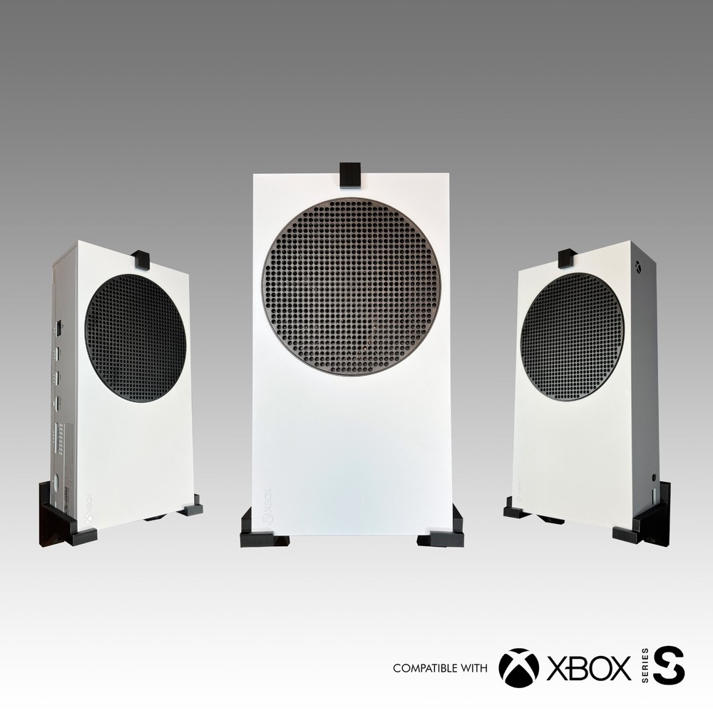 Xbox Series S Wall mount bracket with 2 controller mounts Xbox console Gaming