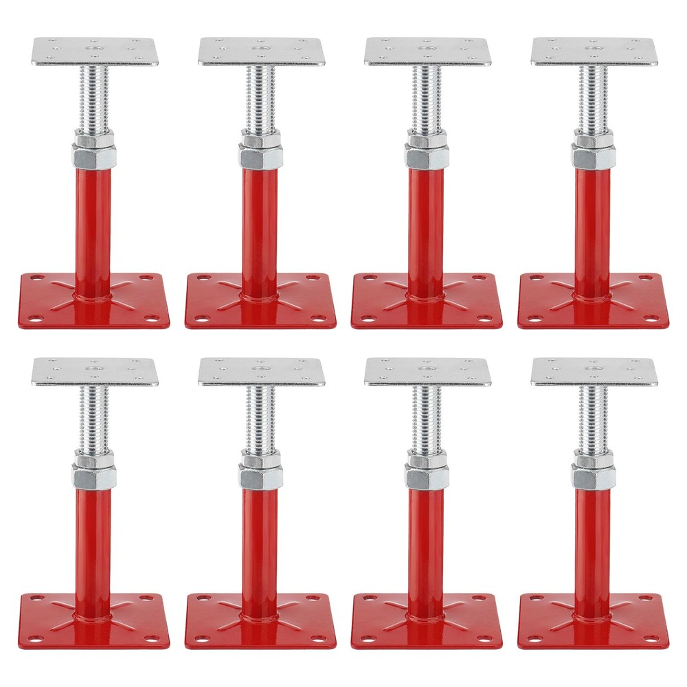 5-8" House Floor Jacks Adjustable Screw Jacks Post Foundation Jacks for Leveling