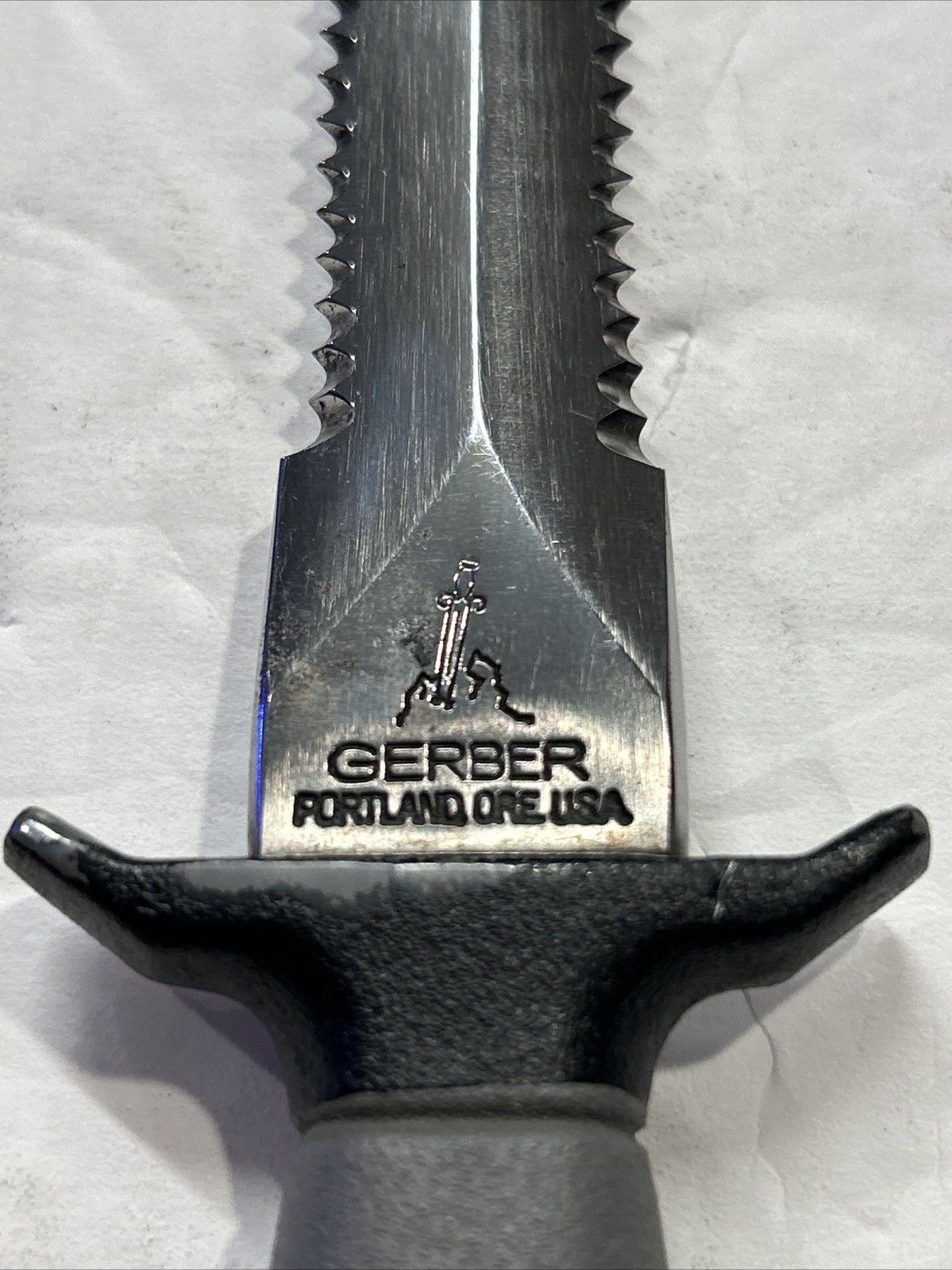 Gerber MK II Fighting Knife Dagger W/Sheath 1977 Mfg. Nice Condition