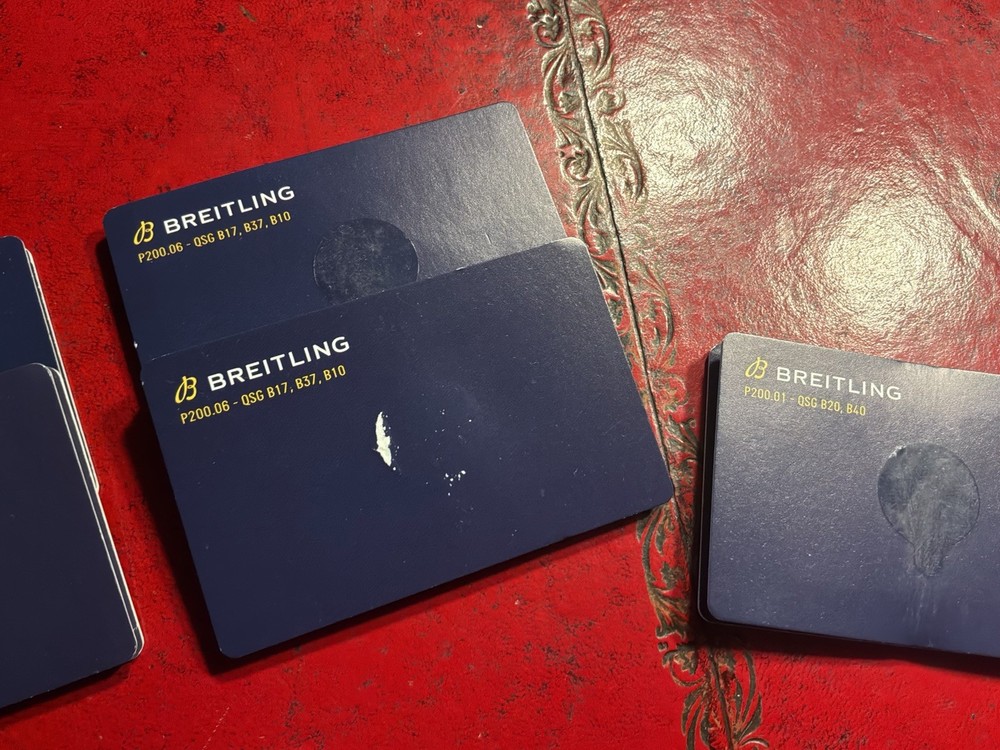 Breitling Quick Start Guide Booklet Manual, For Different Watch Models Available
