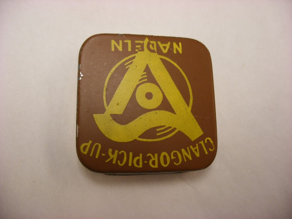 Phonograph Gramophone Needle Tin - Clangor - Brown