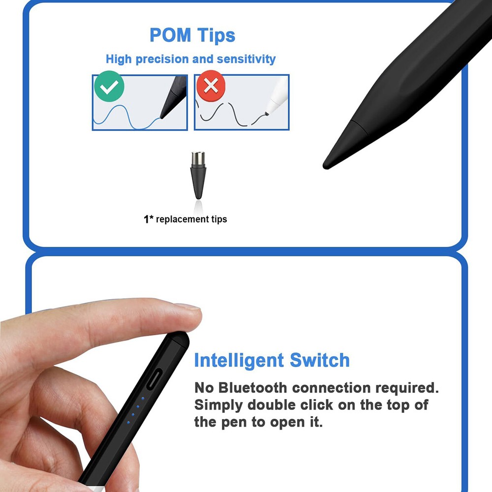 Stylus Pen for Apple iPad/iPhone/Samsung /iOS/Android Tablets Capacitive Screen