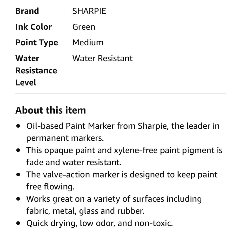 2 Pack- Sharpie 35552 Paint Marker,Medium Point,Green- New Sealed
