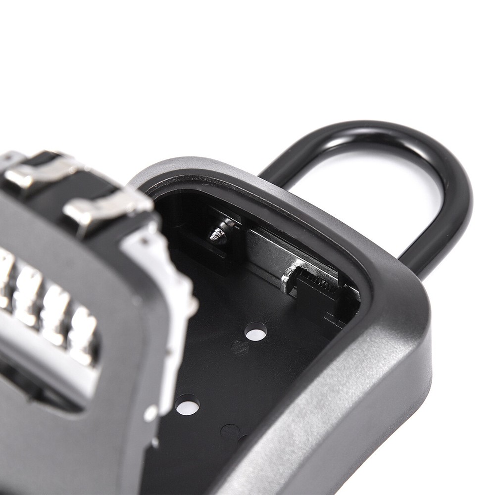 Key Safe 4-Digit Combination Lock Box Wall Mount Storage Safe Security Outdoor