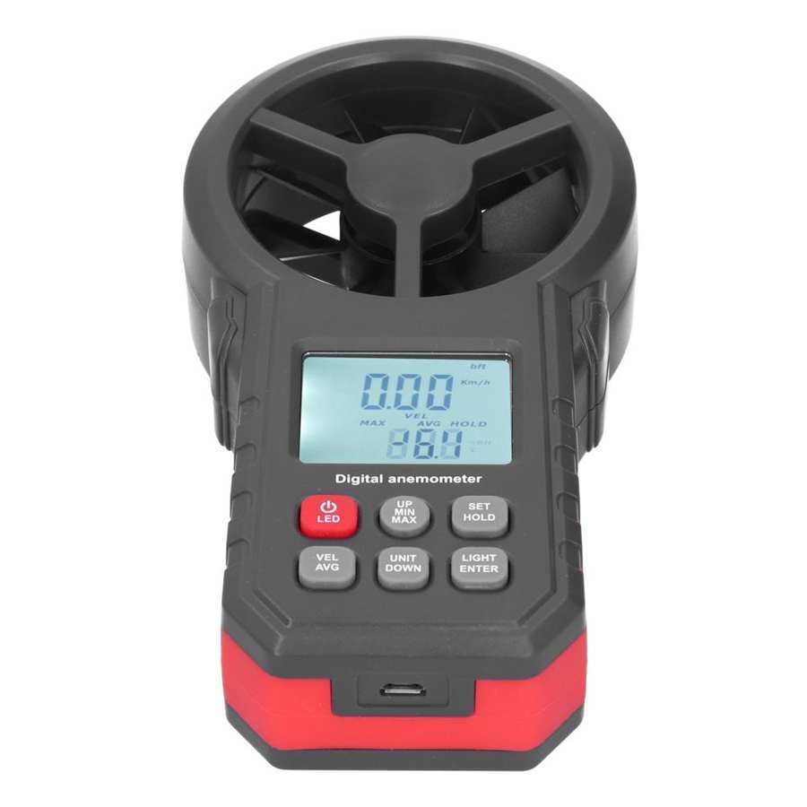 Anemometer Air Velocity Wind Speed Temperature Test Meter 2in1 USB Bluetooth App