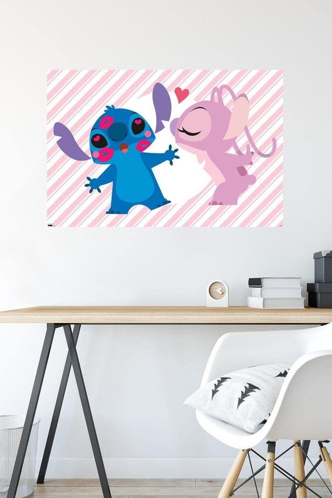 Disney Lilo and Stitch - Angel and Stitch Wall Poster, 34L" x 22.4W", Unframe...