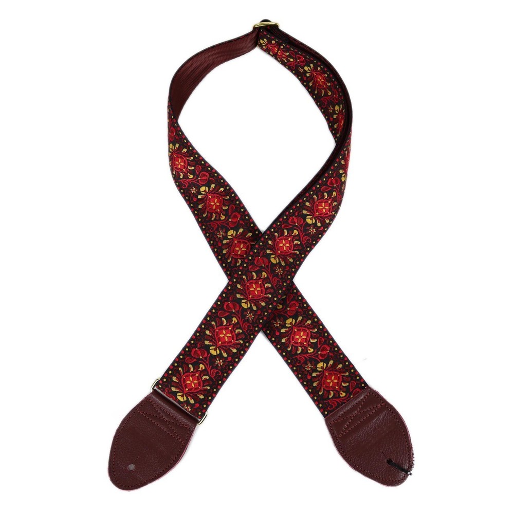 Souldier "Hendrix" Maroon Pattern 2" Guitar Strap