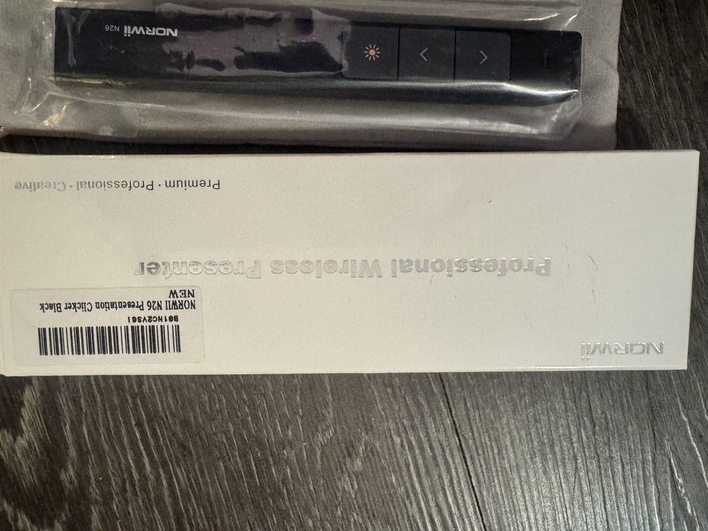NORWII N26 Wireless Presenter Pointer Black, Professional Clicker Remote Control