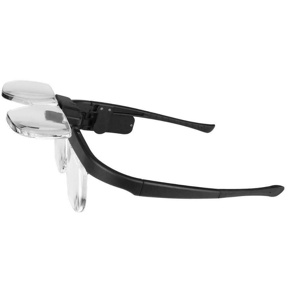 Rechargeable 6-Magnification LED Light Magnifying Glass Adjusting Magnifier Loop