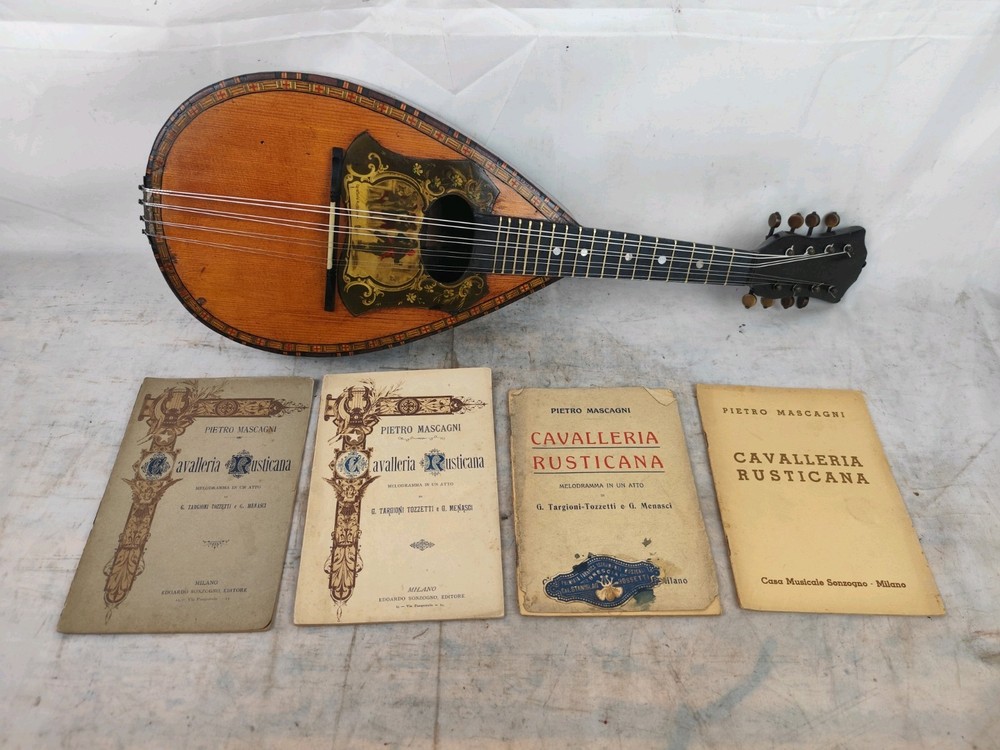 Luigi Cavani 1890 Voghera 4/4 Mandolin 曼陀林 만돌린マンドリン Rustic Cavalry