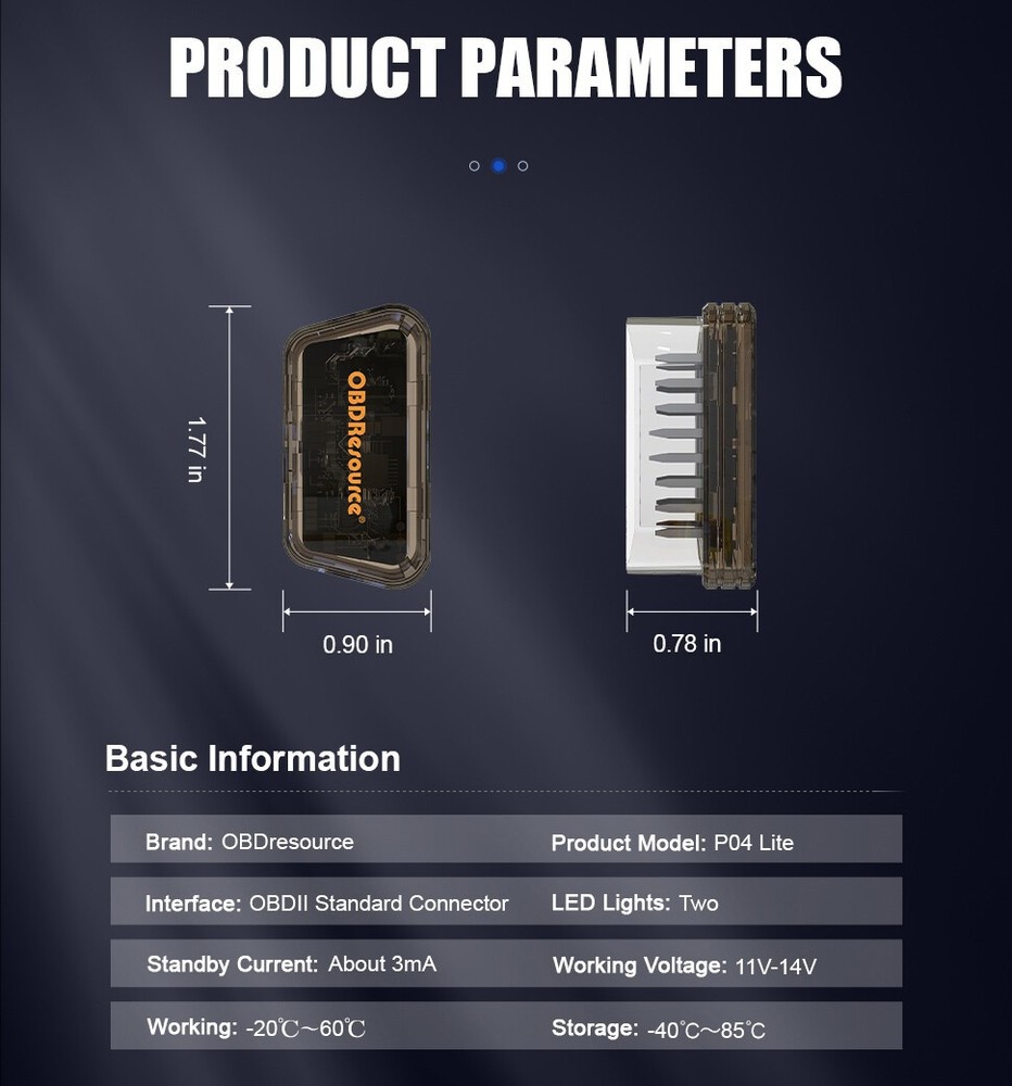 OBD2 Code Reader Car Engine System Automatic DTC Cleaner Erase Code Tool P04