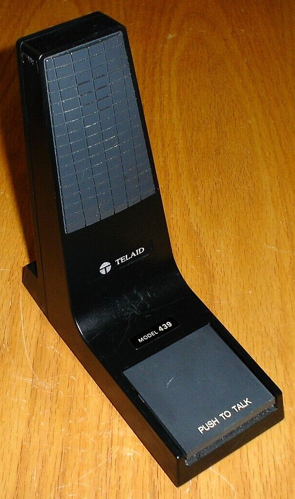 Vintage Telaid Desktop Microphone Model 439 Desk top Mic