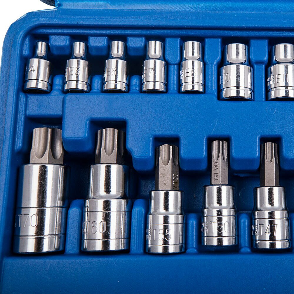 60Pcs Master Torx Socket Set Tamper Proof Security Bits Plus External Star