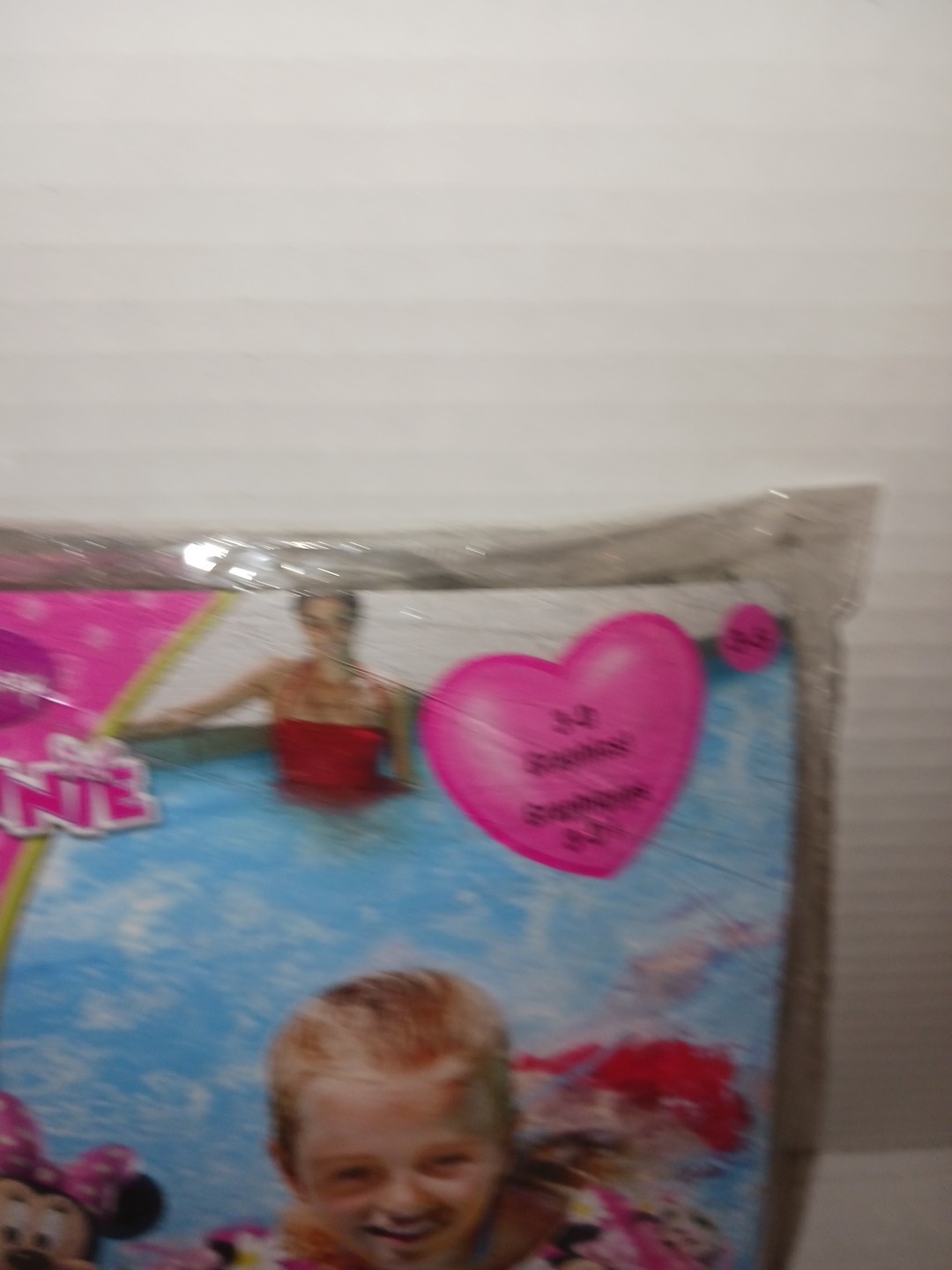 Disney Minnie Mouse 3D Swimmies Inflatable Arm Floaties Age 3-5 Repair Patch Inc