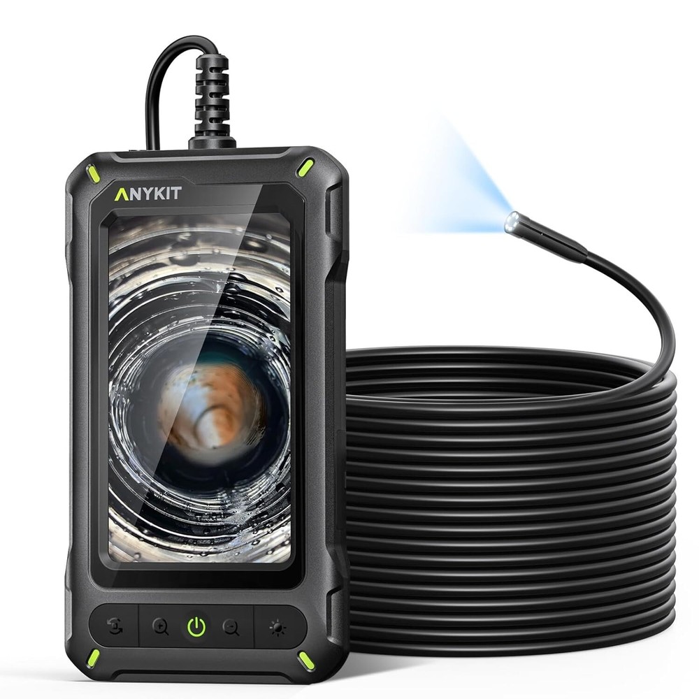 33FT Endoscope Camera Borescope Inspection Camera 4.3" HD Screen for Pipe Engine