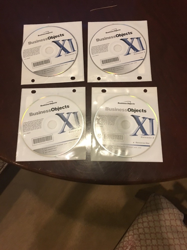 Business Objects XI Release2 With Service Pack 1. Never Used. CD1,CD2,CD3,Rsr CD
