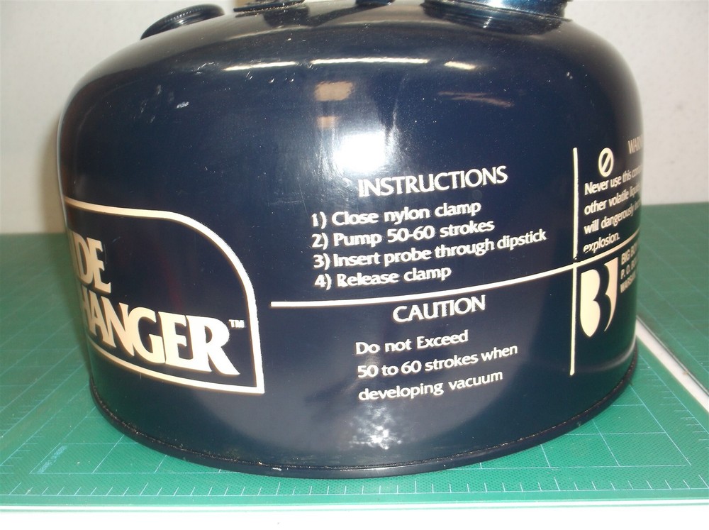 Topsider Oil Changer, Can Only