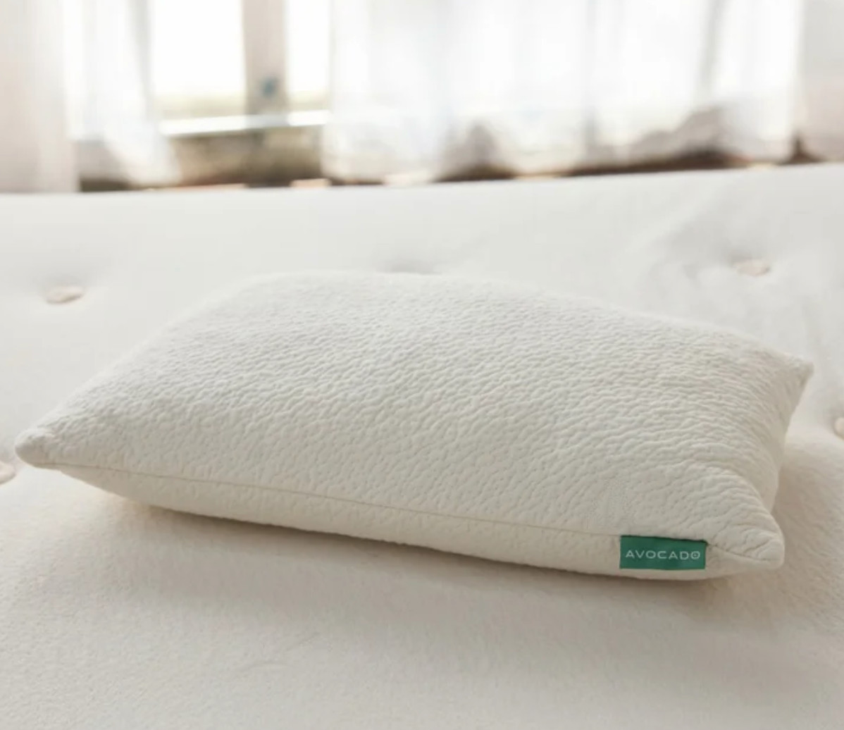 New Sealed Queen Size Organic Avocado Pillow with Natural Latex and Kapok Fill