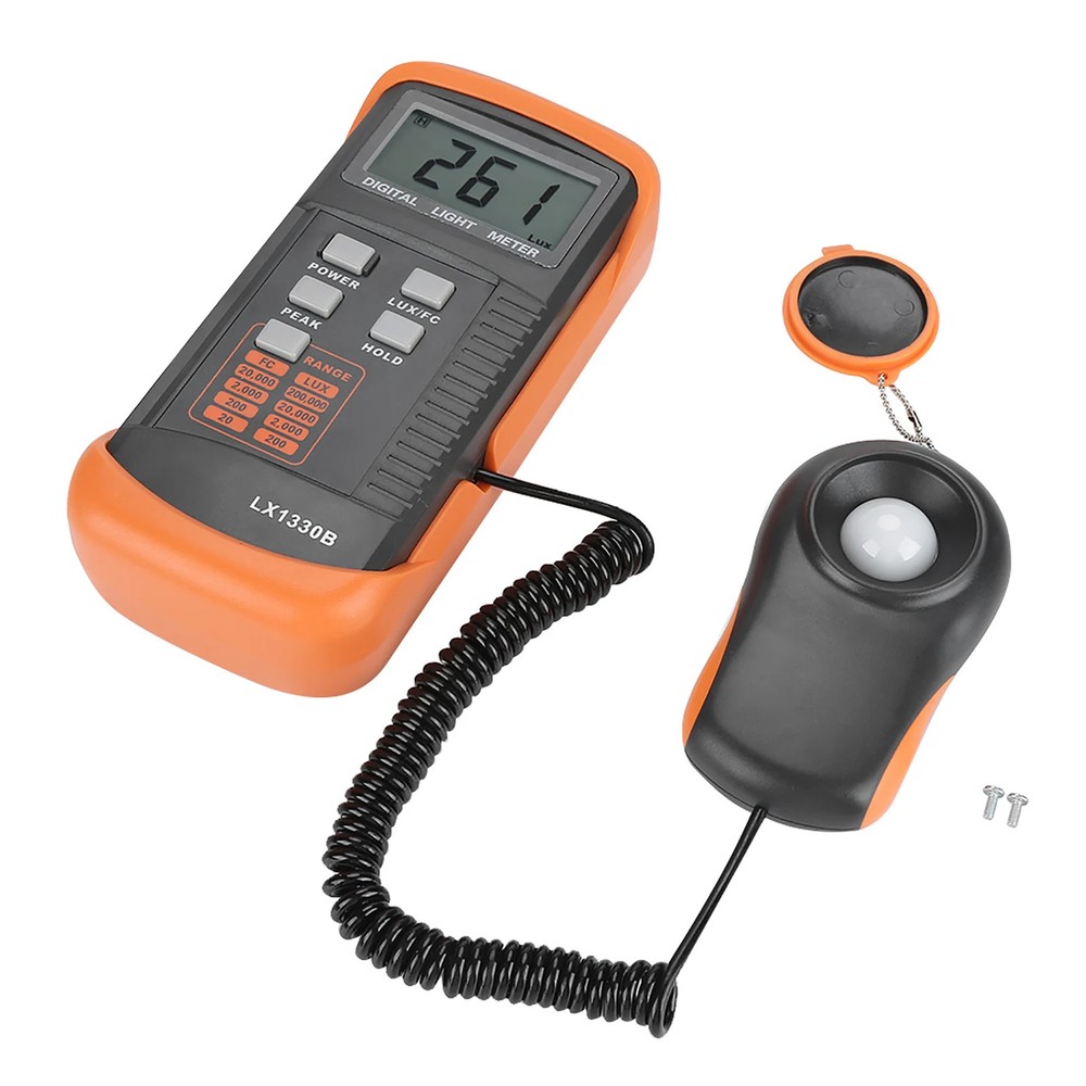 Digital Luxmeter LCD Display Light Meter 0-200,000 Lux Testing Illuminometer