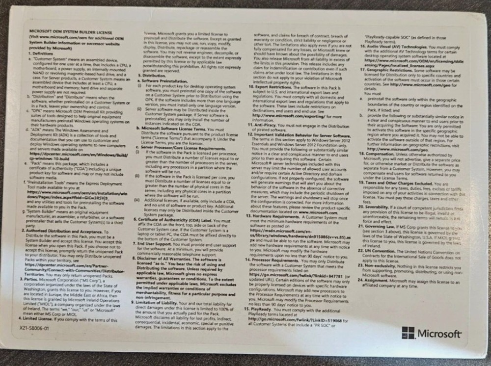 Microsoft Windows Server 2019 Datacenter 16 Core BRAND NEW P71-09023