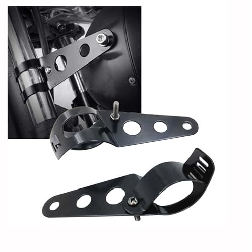 Motorcycle Headlight Bracket,Universal Headlight Ear Brackets, 2pcs Adjustable