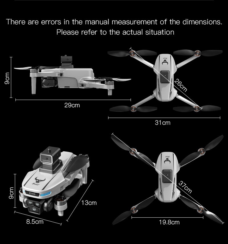 ZLL SG901 Pro Drone FPV 4K Camera 360° Obstacle Avoidance Foldable Quadcopter