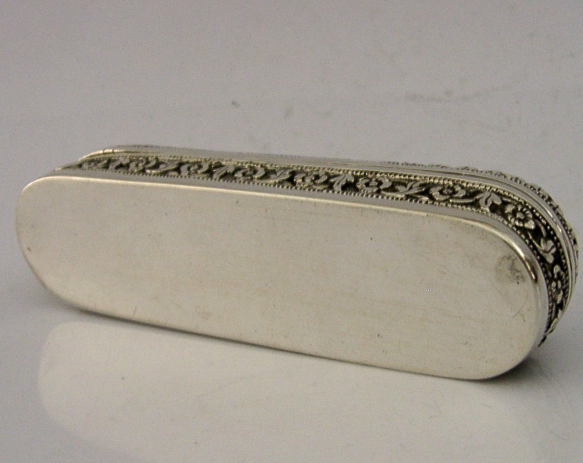 TOP QUALITY INDIAN 92g SOLID SILVER BOX KUTCH c1890 ANTIQUE