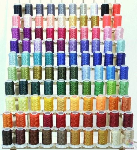 Premium 80 Polyester Machine Embroidery Thread Spools - (500M) 550yards each
