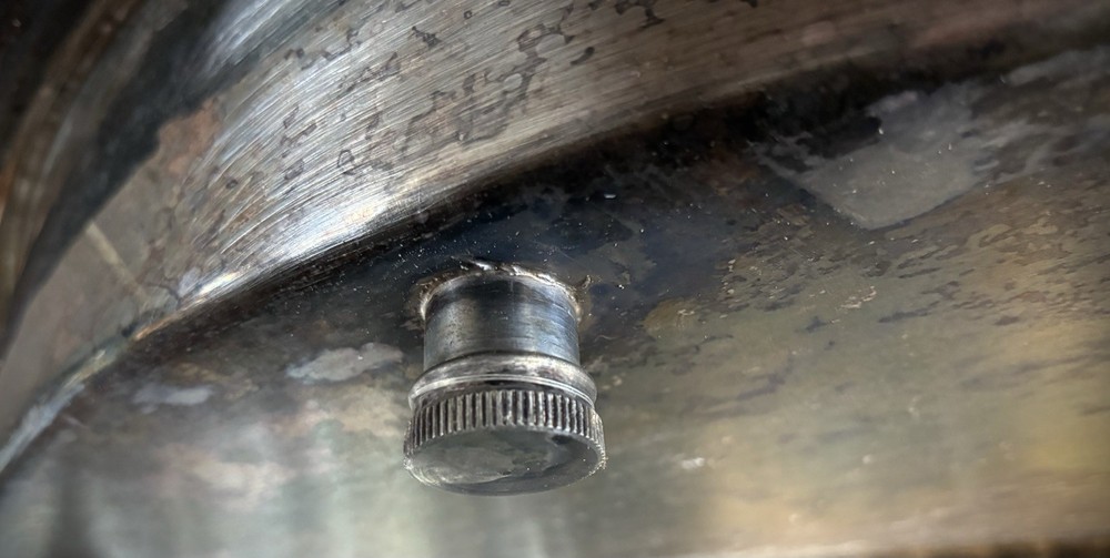 Large Birmingham Silver Plate Lazy Susan Hot Food Server - 23"