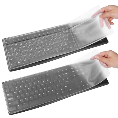 Silicone Keyboard Cover Protector Skin for Desktop Computer Keys Universal