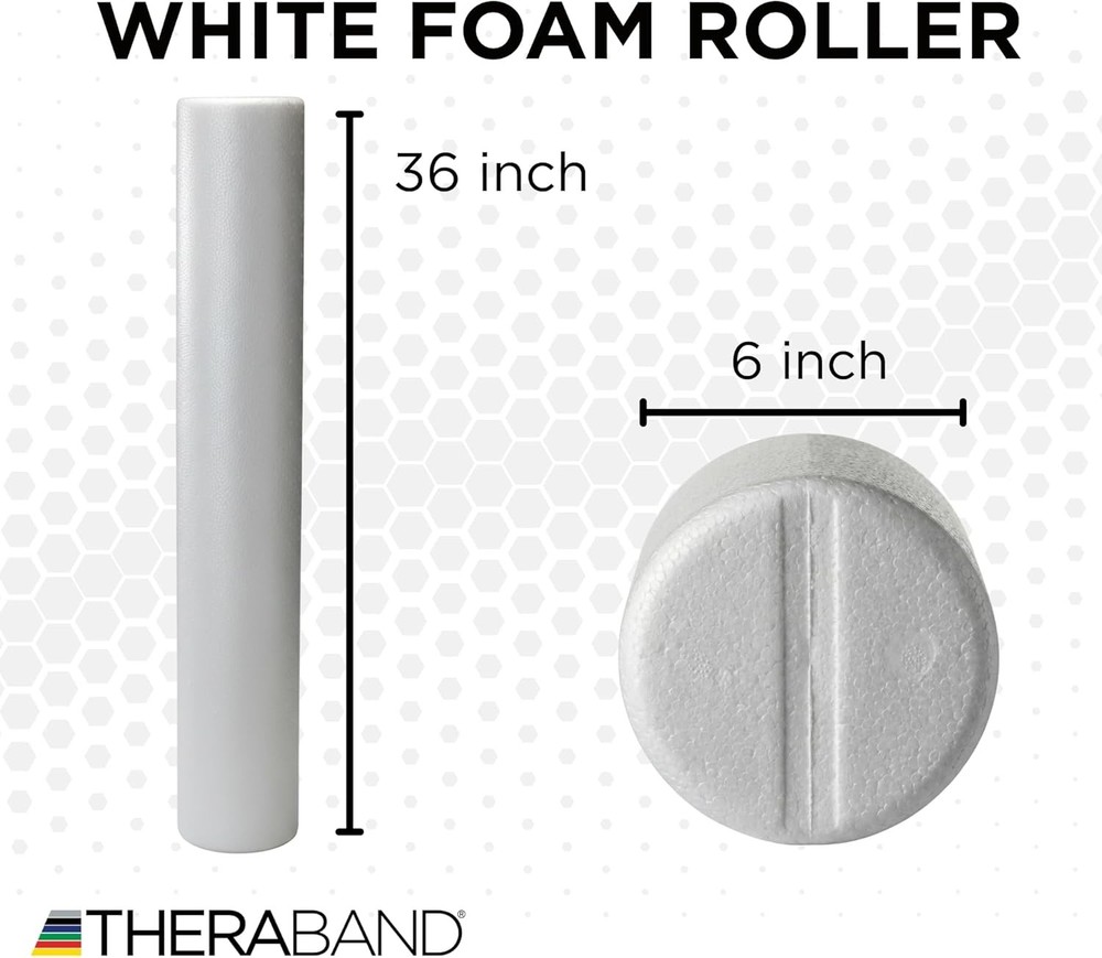 Pro Fo Roller, Round; White Ba Roller, pact 6 Inch
