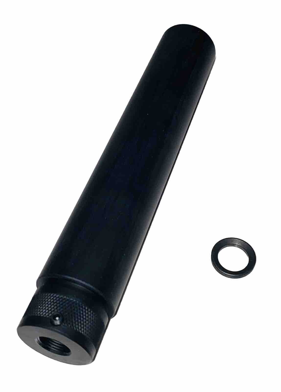 Aluminum Linear Muzzle Brake 1/2X28 TPI Barrel Extension Tube For 9mm .22LR .223