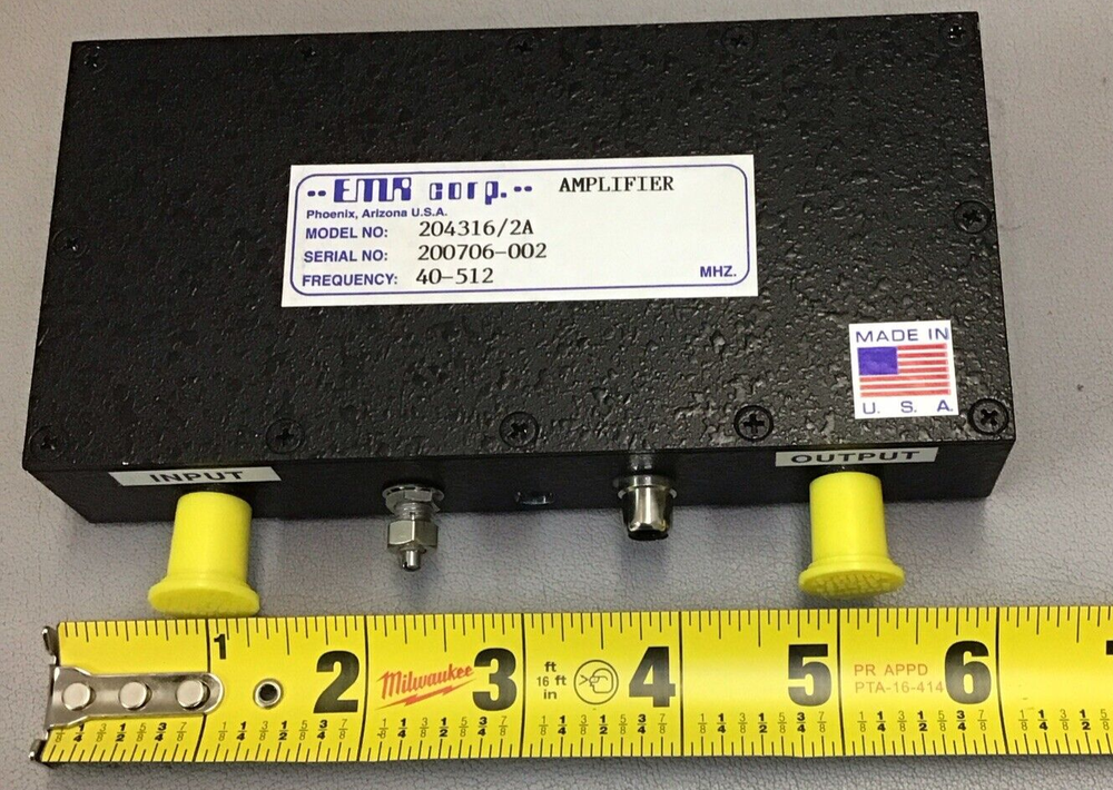 EMR CORP RECEIVER AMPLIFIER 204316/2A (B371)