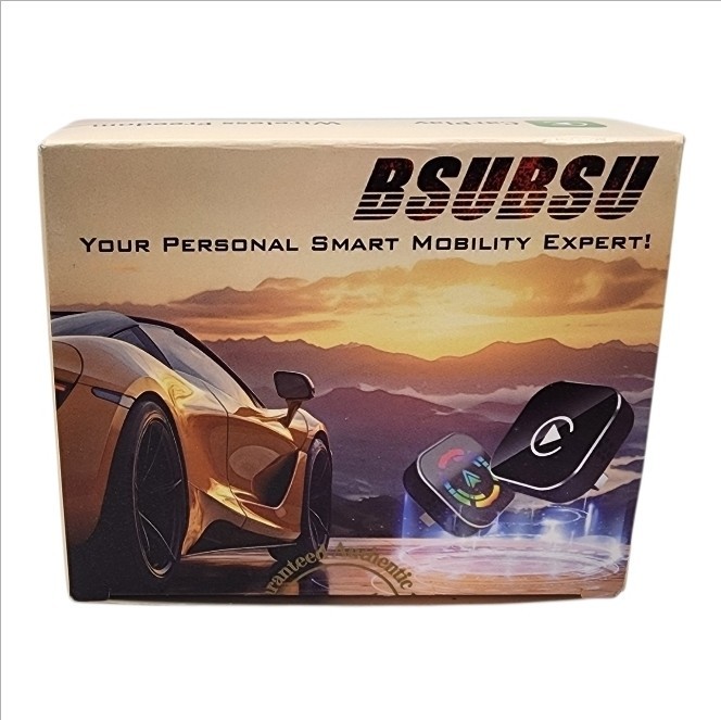 Wireless CarPlay Adapter Android Auto USB Plug Play iPhone Bluetooth Mini