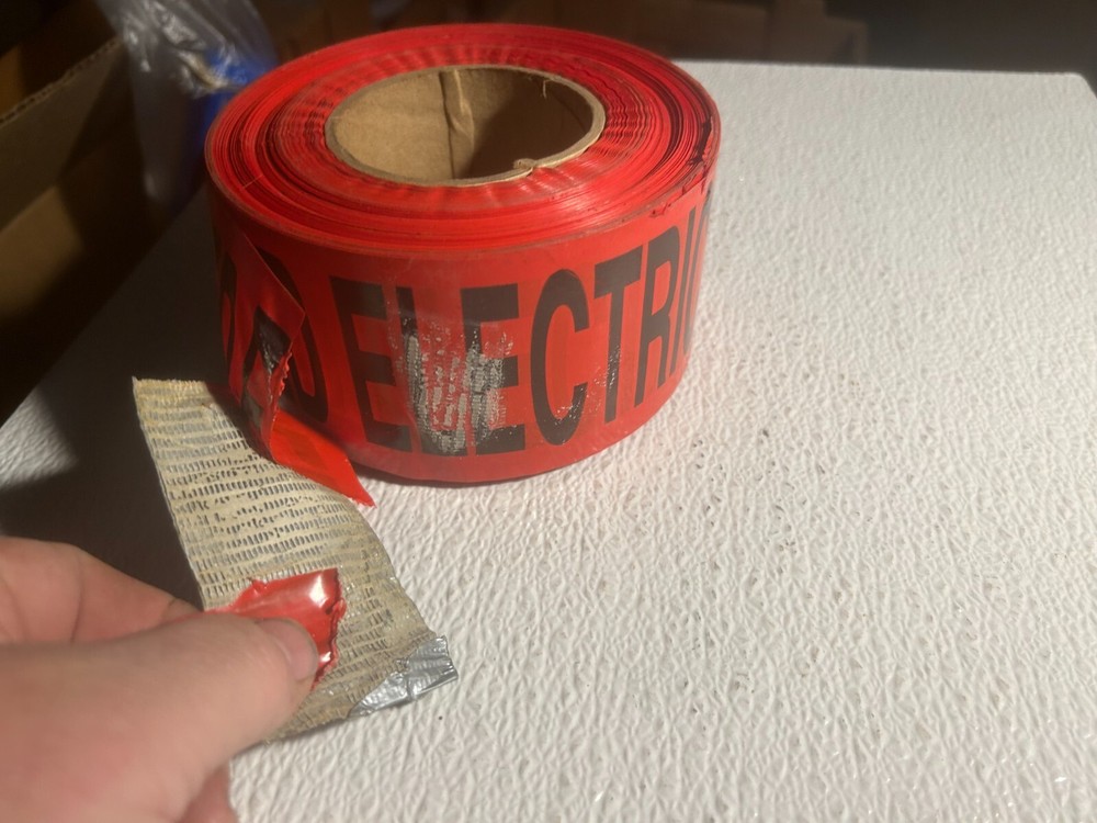 CAUTION buried electric line tape