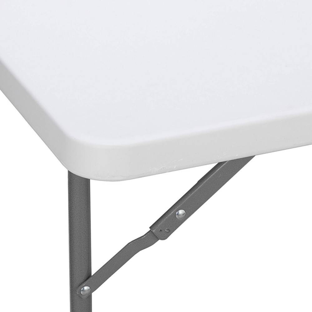 4PCS 3ft Portable Folding Table Plastic Table Square Card Utility Camping Table
