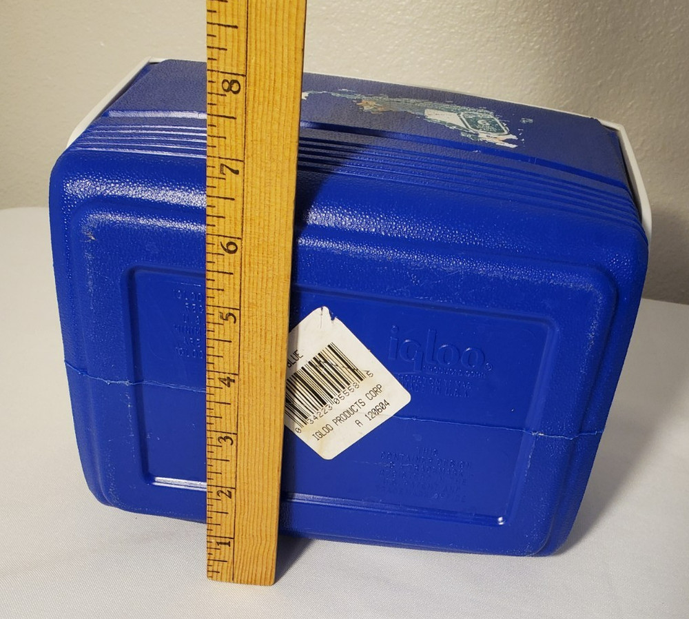 Igloo Playmate Blue Mini Cooler 6 Cans Hard Sided