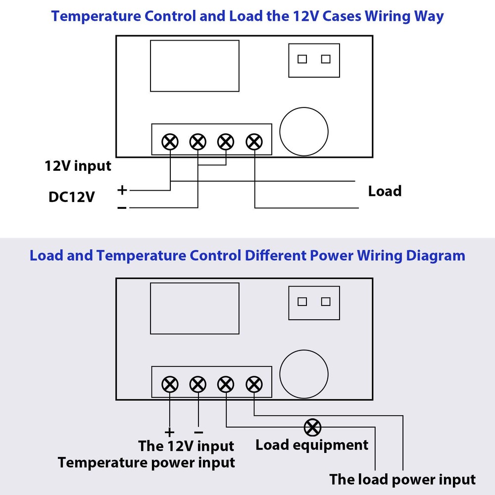 4 Pieces 12V Electronic Temperature Controller Programmable -50 to 110 Degree...