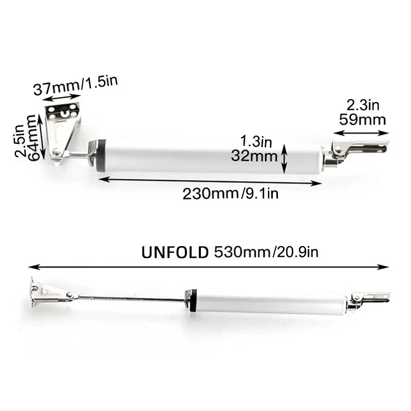 Door Soft Close With Positioning Stop Buffer Adjustment