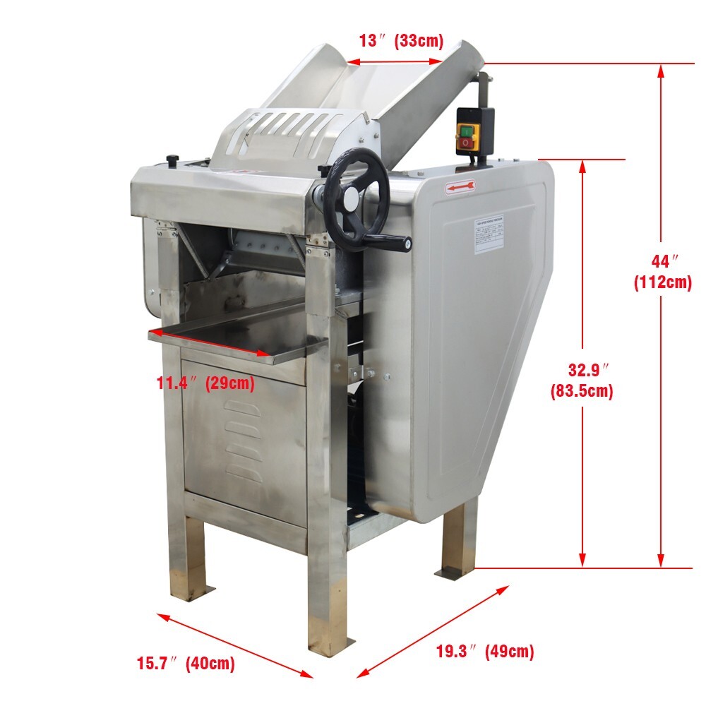110V Commercial High-speed Press Dough Machine Dough Thickness Adjustable