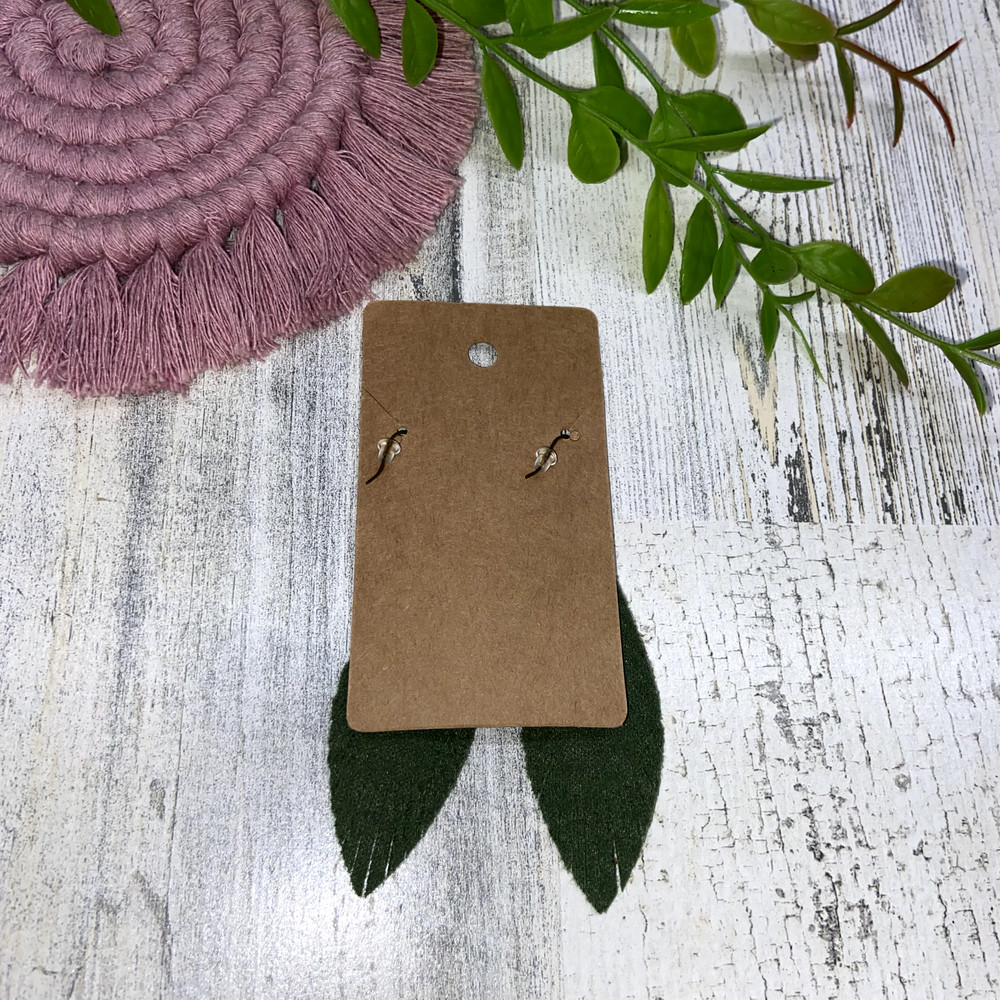 Handmade Boho Felt Dangle Earrings