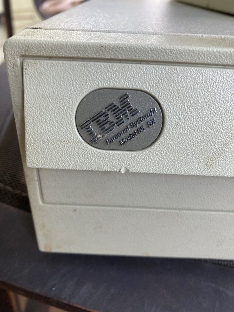 Vintage IBM PS/2 55 SX Computer Powers On